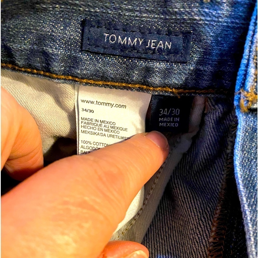 Tommy Hilfiger Jeans, Tommy Jean, 100% cotton, Sz 34x30, Blue jeans, Denim - Picture 7 of 13